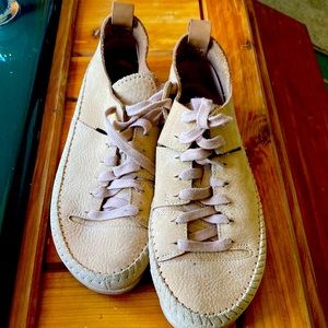 Clark’s sneakers, light pink, size 9  Good used condition.